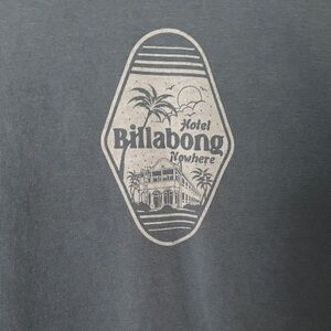 Billabong Charcoal Tee with Graphic Design